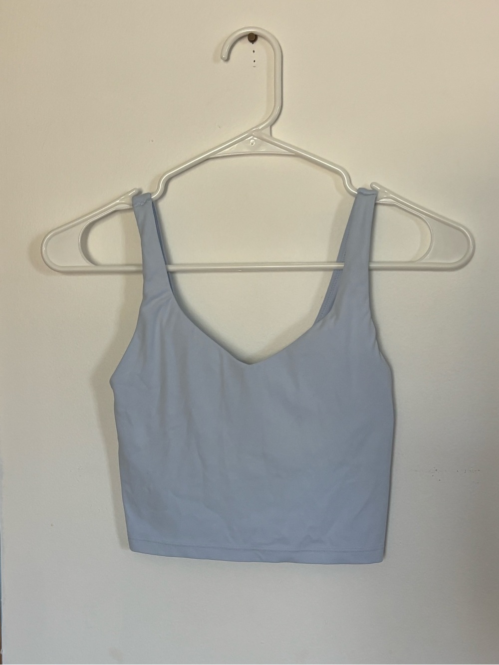 Aerie light blue crop top in XS with built in bra